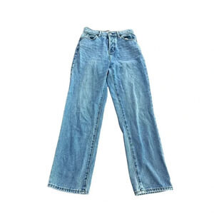 PacSun Women's Blue Light Wash High Rise Straight Leg Jean Size 25